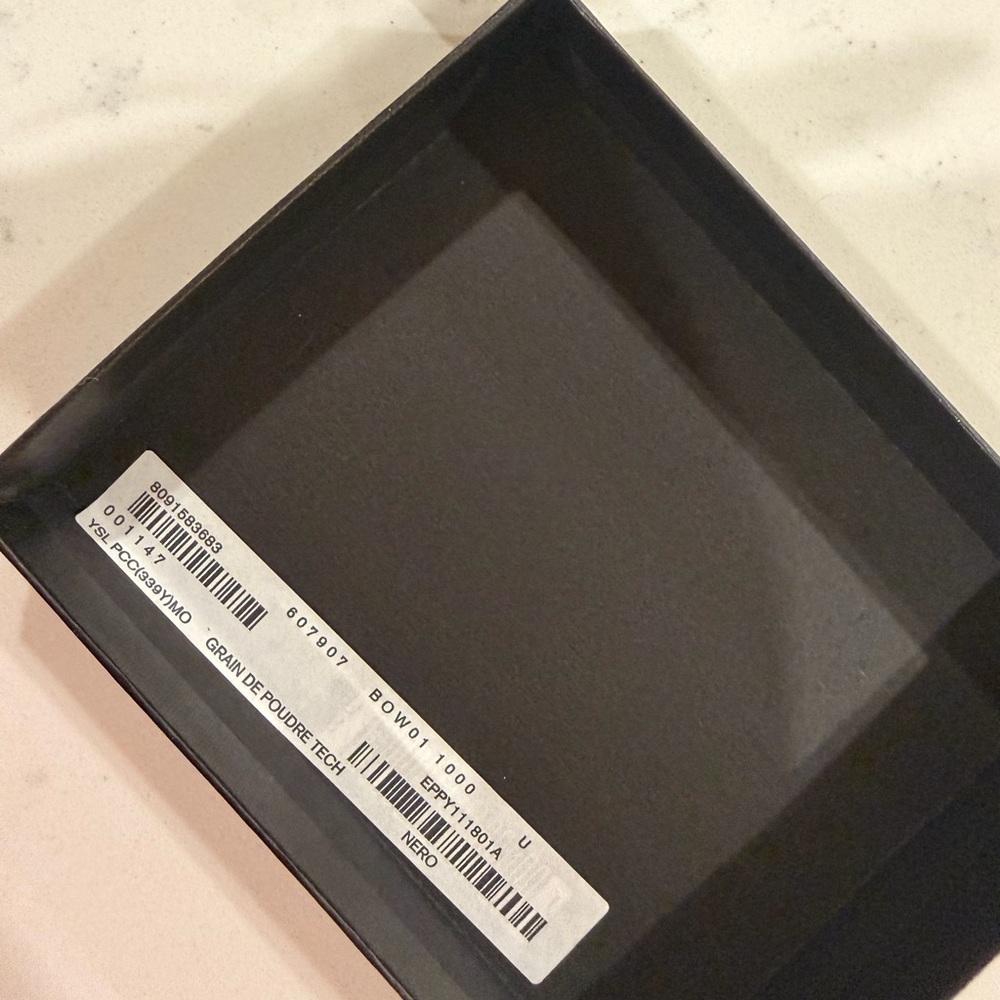 Saint Laurent Black Textured Leather Card Holder - Picture 7 of 7